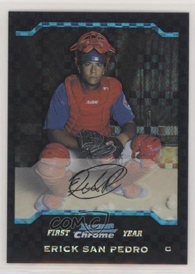 2004 Bowman Draft Chrome X-Fractor 65/125 Erick San Pedro #BDP37 Rookie RC 0a2