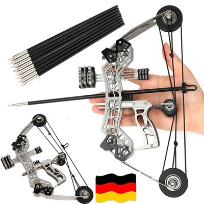 DE 10'' Mini Compoundbogen Pfeile 12lbs Bogenschießen Geschenk Bogen Zielschießen
