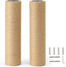 2 Pack Scratching Post 3.5 X 14.5 Inch Natural Jute Rope Scratching Post Ref...