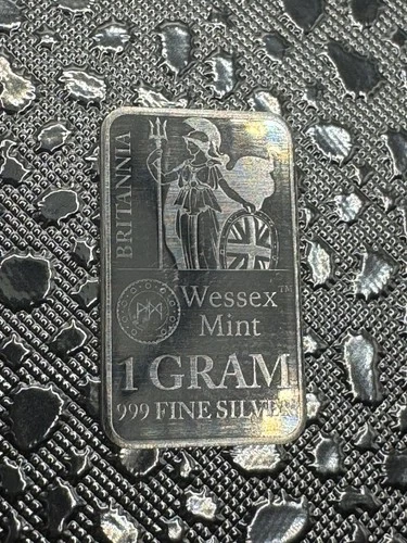 1g Britannia Wessex Mint 999.9 Fine Silver Bars Uk Seller.