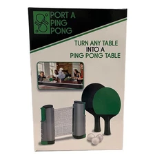 Port A Ping Pong Turns Any Table Into A Ping Pong Table Net Paddles Balls Case