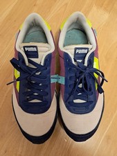 Puma Future Rider Play On Trainers Sneakers Pink Purple Blue Yellow Women's 6.5
