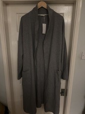 Marks & Spencer Waffle Grey Dressing Gown New L Unisex With Label RRP £40 Exc