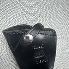 Vintage Bucheimer LA CALIF CLARK Made COMBAT B13A-14 RH Black Leather HOLSTER — photo 7