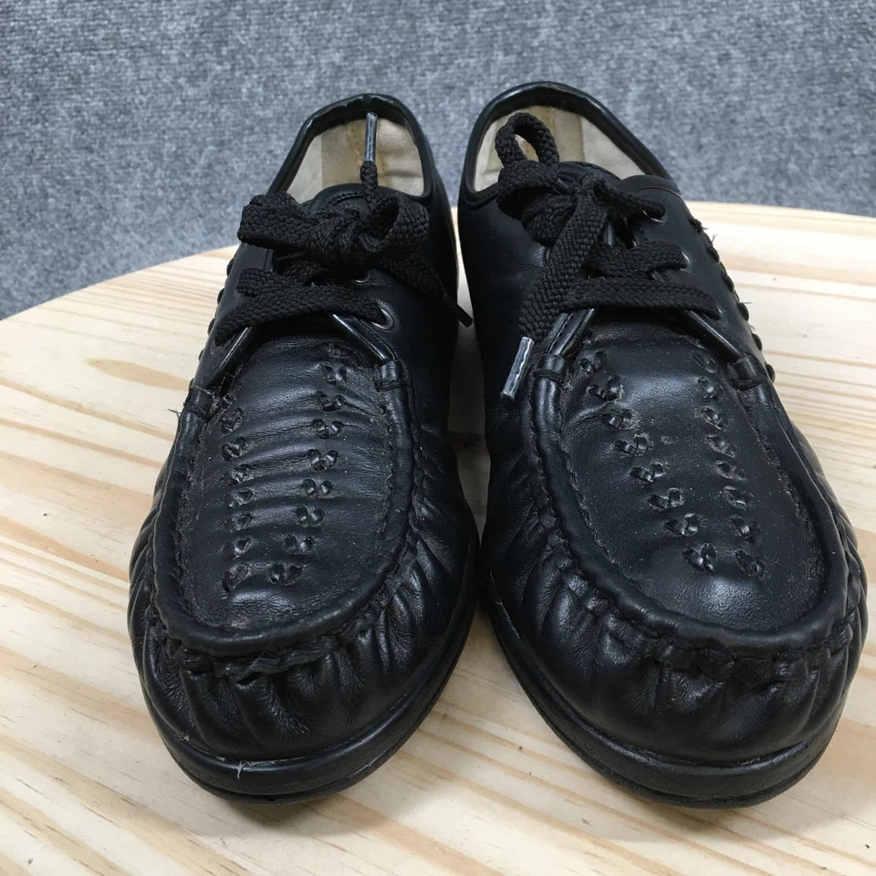 Zapatos Softspots Mujer 11 Estrechos Negros Bonnie Lite Oxford Cuero Con Cordones Informales Foto 4 de 4
