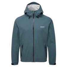 Tribesports Large WTPF Lightweight packable running jacket in Pewter Blue
