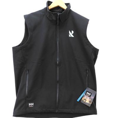 Helly Hansen Workwear Vest Mens Large Black Manchester 2.0 Crew Softshell NEW