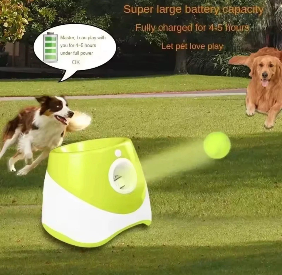 Automatic Dog Ball Launcher – Smart Fetch Toy w/ 3 Balls, Rechargeable Fun - Image 2 of 4