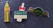 Pin’s Lot de 3 Boisson Non Alcoolisée Eau Evian, Badoit et Perrier (141)