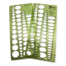 Vintage Berol RapiDesign Set Of 2 R-77 Drafting Template