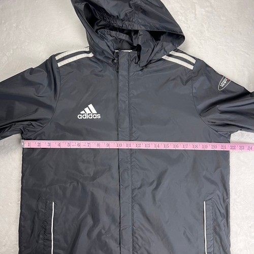 Adidas Youth Black Windbreaker jacket size XL 15-16 Lanna Sport Full Zip - Picture 5 of 10