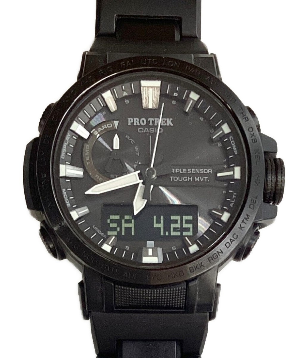 Casio Pro Trek PRW-60FC-1AJF 50.5mm Resin Black Dial Tough Solar 