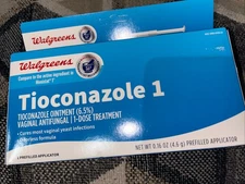 Walgreens Tioconazole Ointment  1-Dose Treatment for Vaginal Yeast