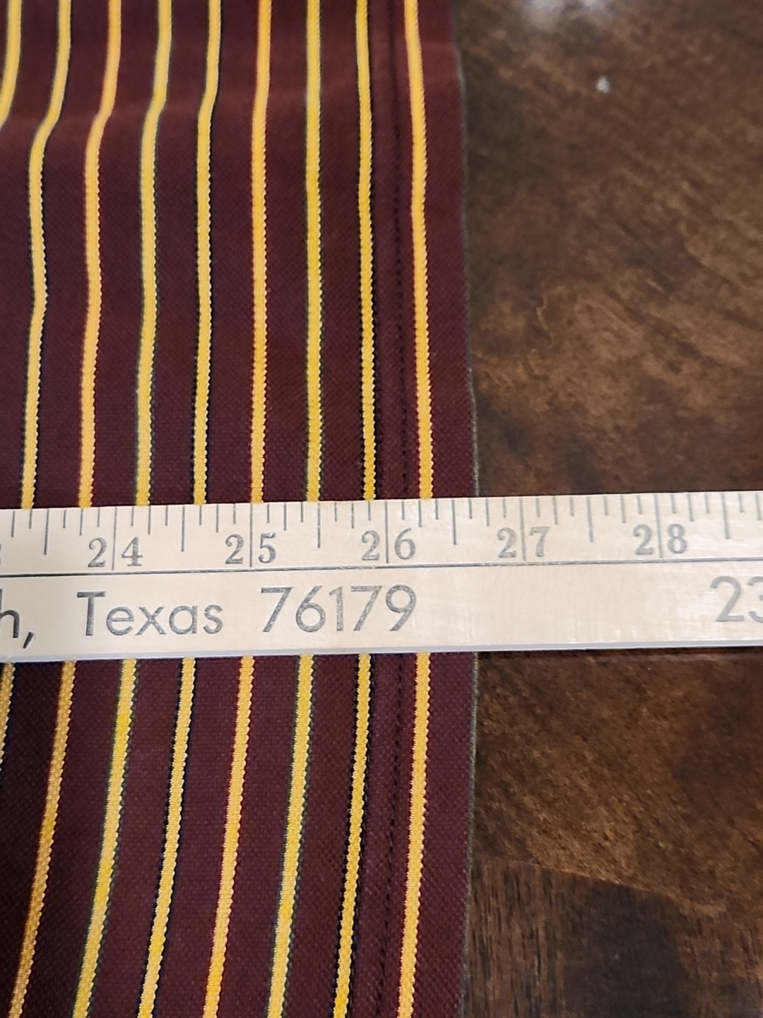 Robert Talbott Striped Polo Maroon Drk Yellow Col… - image 12