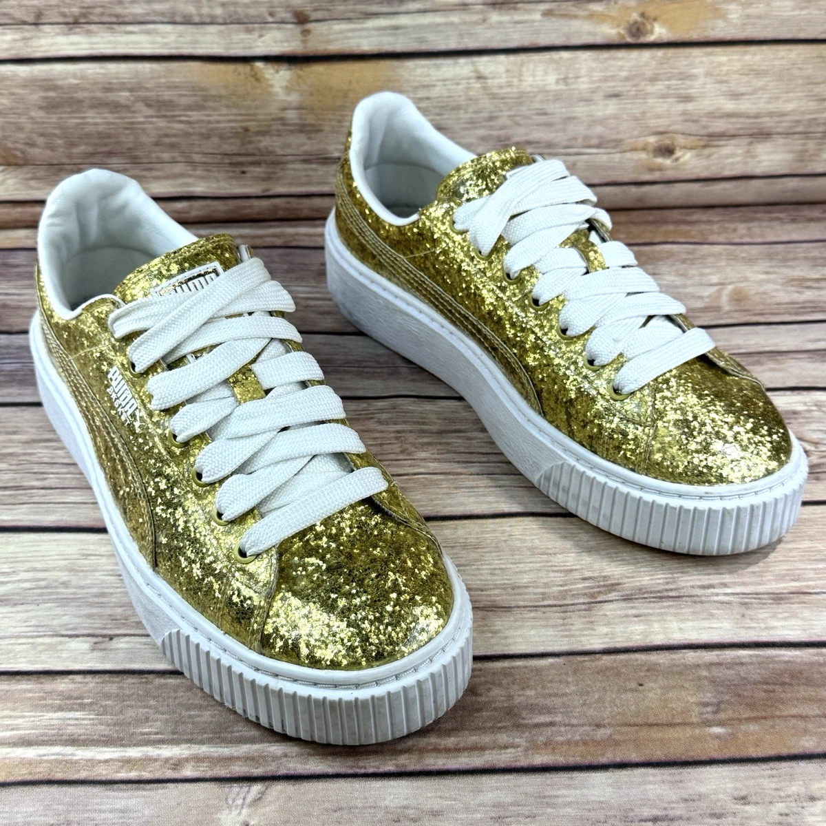 PUMA Glitter Gold Athletic Shoes for Women for sale | eBay