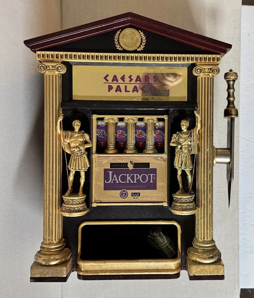Franklin Mint Caesars Palace máquinas tragamonedas JackPot con monedas  Foto 4 de 4