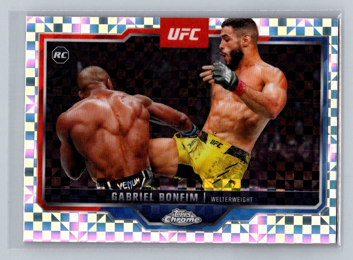 2025 Topps Chrome UFC #26 Gabriel Bonfim X-Fractor