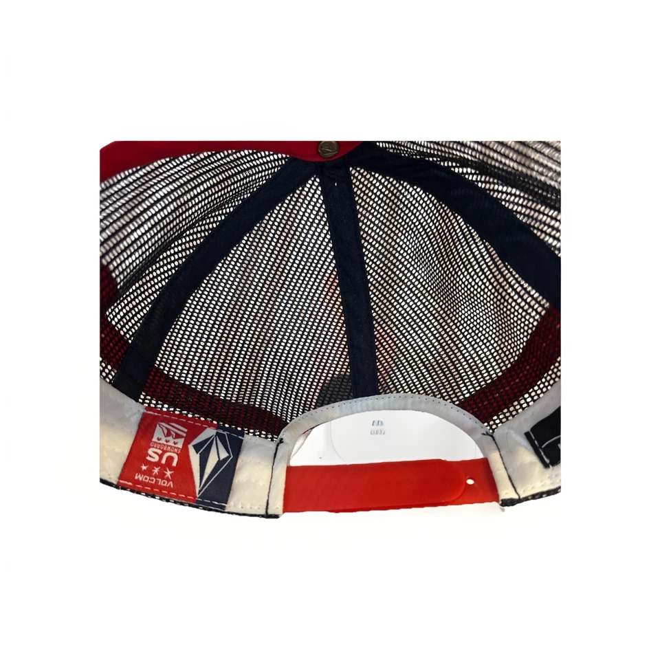 VOLCOM OLYMPIC TEAM TRUCKER SNOWBOARD HAT USST $36 snap back - Image 4 of 4