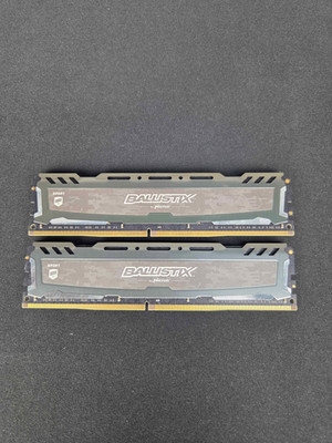 Crucial Ballistix Sport 16GB DDR4 2400  Memory (BLS8G4D240FSB) (8gb x 2)