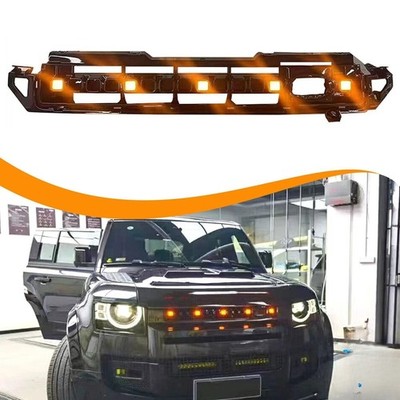 Octa Style Front Grille Yellow LED Light Fits For Defender 90 110 130 2020-2026
