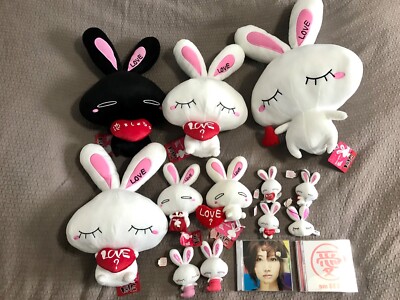 Plushie Love セット Otsuka Ai Jpop Love Peace Ai am Best & Love Bunny plush lot RARE