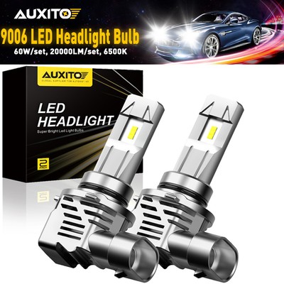 AUXITO 9006 HB4 LED Headlight 60W 24000LM CAR High Low Beam Kit Bulb 6500K White AUXITO 9006 HB4 LED Headlight 60W 24000LM CAR High Low Beam Kit Bulb 6500K White