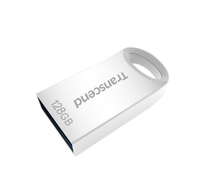 128GB Transcend JetFlash 710S Silber Metallic USB3.1 Flash-Laufwerk