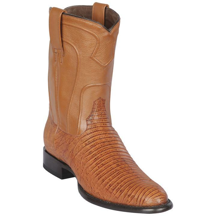 Los Altos Genuine Lizard Teju Cowboy Boots Size 6 Brown Lizard Cowboy Boots R-Toe: Classic Western Style main image 4