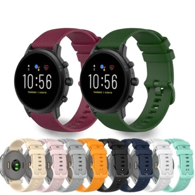 For Fossil Gen 5E Strap Silicone Fitness Replacement Wrist Watch Band Strap 18mm