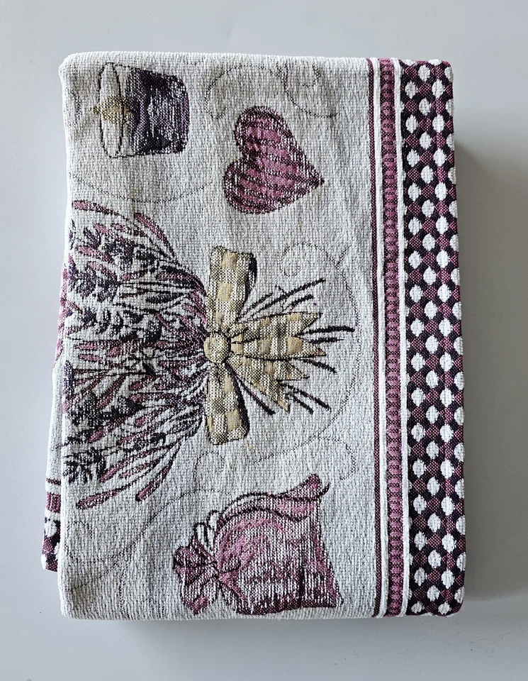 Tovaglietta Quadrata Lavanda in Ciniglia Misura cm 100x100 - Immagine 4 di 4