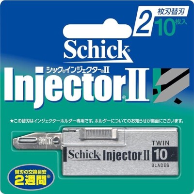 Schick injector II replacement blades(twin blades) 10 blades set