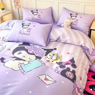 Sanrio Kuromi Bed Set King/Queen Duvet, Comforter & Sheets 5 Pc
