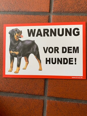 Rottweiler Hund Dog Bissiger Hund Warnung Vor Dem Hund
