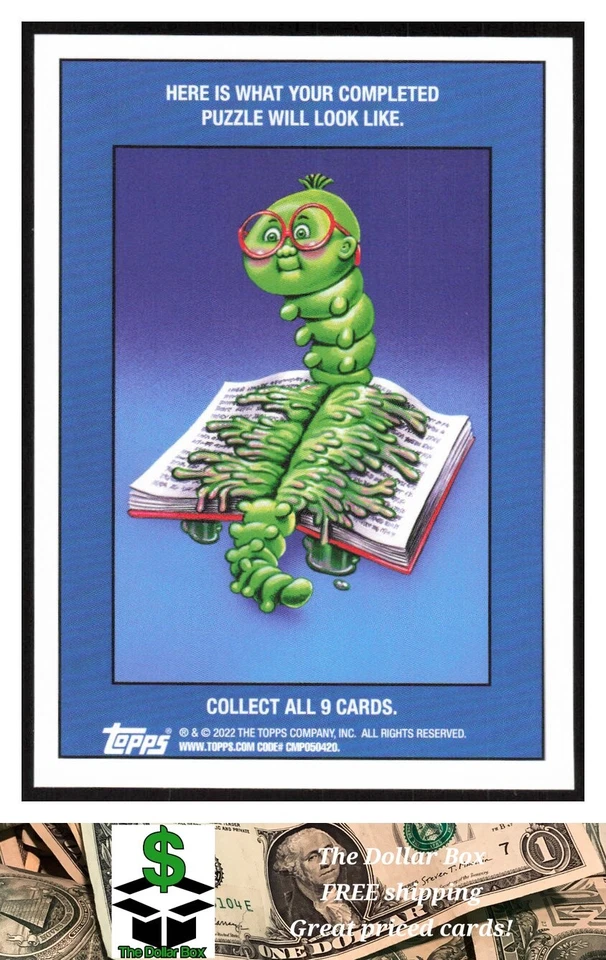 2022 Topps Garbage Pail Kids: Book Worms Booger Green #50a Charmed Charlee - - Image 2 of 2
