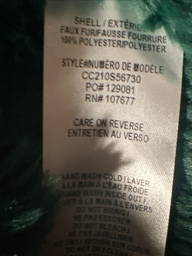 Alice And Olivia Deep Emerald Green Fawn Faux Fur Cropped Jacket NWT So Soft - Picture 13 of 24