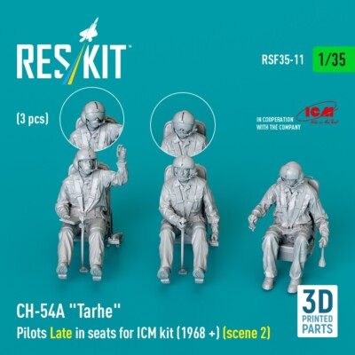 CH-54A Pilots Late in seats for ICM (1968 +)  (scene 2)  1/35 ResKit RSF35-0011