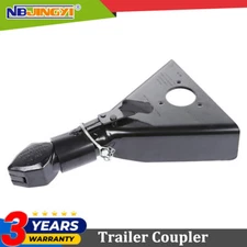 7000LBS Heavy Duty Cast A-Frame Trailer Coupler Class III 2'' Ball w/Lock