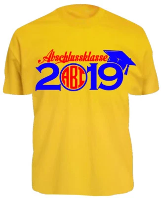 T-Shirt ABSCHLUSSKLASSE | Schulabschluß | Abi I Bachelor | Abitur | Matura scho - Bild 1 von 2