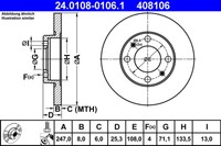 X2 Bremsscheibe Peugeot T. 106/206/306 94-