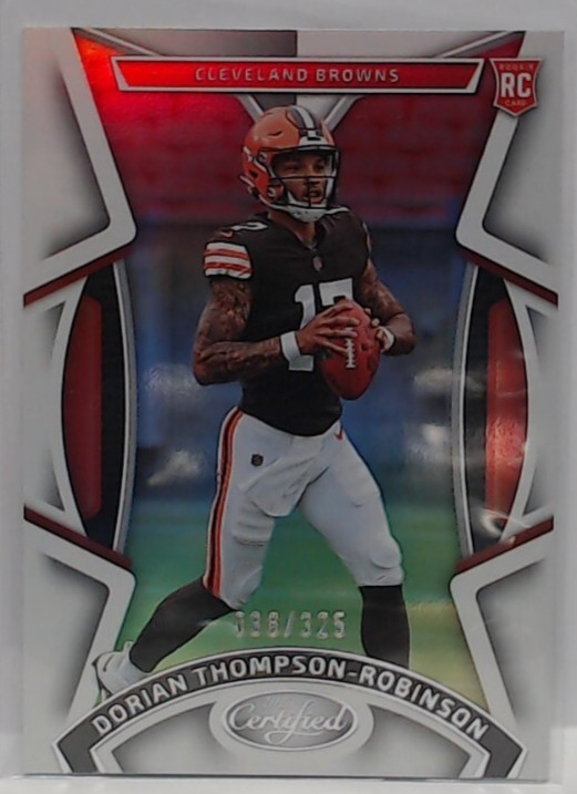 2023 PANINI CERTIFIED DORIAN THOMPSON-ROBINSON ROOKIE SILVER /325 #136 BROWNS