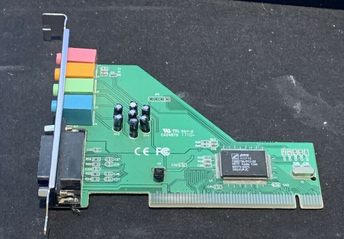 PCI 6-Channel 5.1 Surround PCI C-Media Midi Port Game 3D Audio PC Sound Card