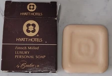 Vintage New Soap Hyatt Hotels French Milled Luxury Bar Soap in Box Emlin