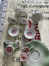 9 Pieces Mix Lot Vintage Miniature Ceramic Teacup Set Some Made in Japan