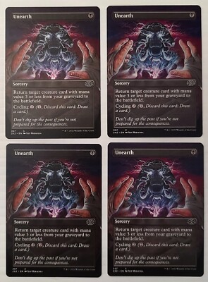 MTG Unearth Uncommon Borderless 357 Double Masters 2022 Set of 4 NM/M Pack Fresh | eBay MTG Unearth Uncommon Borderless 357 Double Masters 2022 Set of 4 NM/M Pack Fresh | eBay