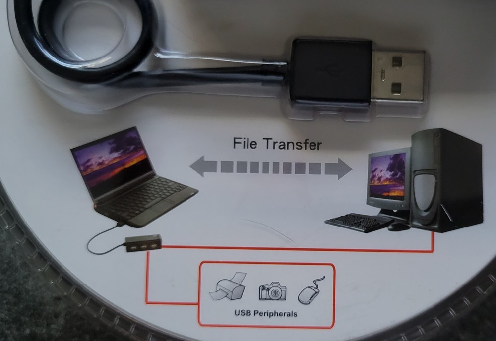 USB 2.0 Hub SMK-Link VP6910 Data File Transfer Cable w/USB Hub Windows Mac OS 64