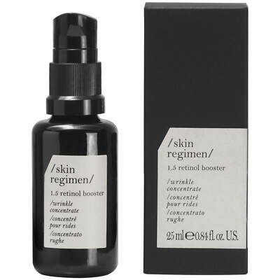 Skin Regimen 1.5 Retinol Booster targets fine lines wrinkles. 0.84 oz 25 ml New 