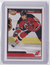 2003-04 PACIFIC COMPLETE RED BASE PARALLEL 39/99 JAMIE LANGENBRUNNER #217 DEVILS