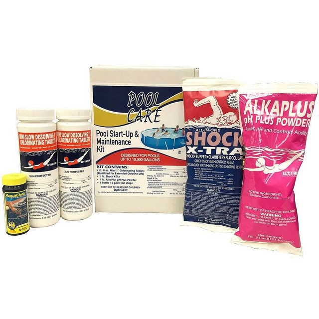 Qualco Pool Chemical Cleaning Kit for Pools up to 10,000 Gallons (Open