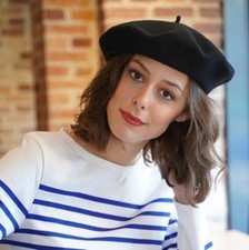 Le Beret Fran ais Traditional Wool Beret, Made in France, Style LBF508