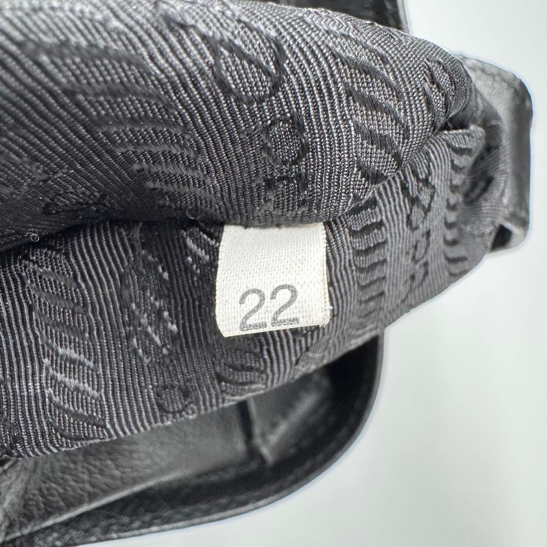 PRADA Men's Tote Bag Handbag Leather Black Noir Used Authentic thumbnail 20